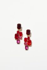 BOUCLES D OREILLES CLIPS ROUGE
