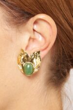 BOUCLES D'OREILLES CLIPS VERT