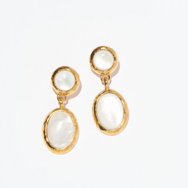 BOUCLES D'OREILLES CLOUS BLANC