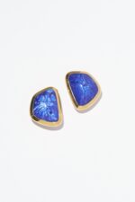 BOUCLES D'OREILLES CLOUS BLEU
