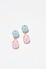 BOUCLES D'OREILLES CLOUS BLEU
