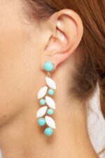 BOUCLES D'OREILLES CLOUS TURQ