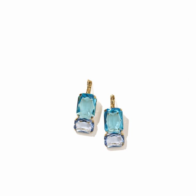 BOUCLES D OREILLES DORMEUSES AQUA