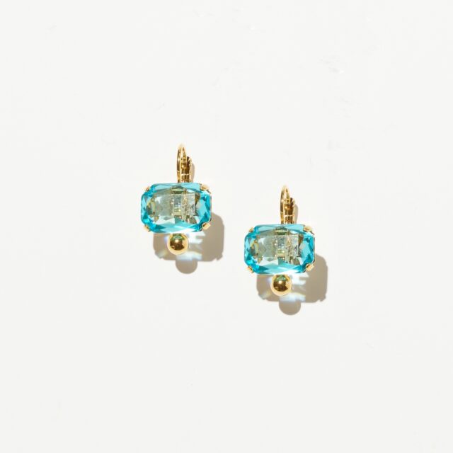 BOUCLES D OREILLES DORMEUSES AQUA