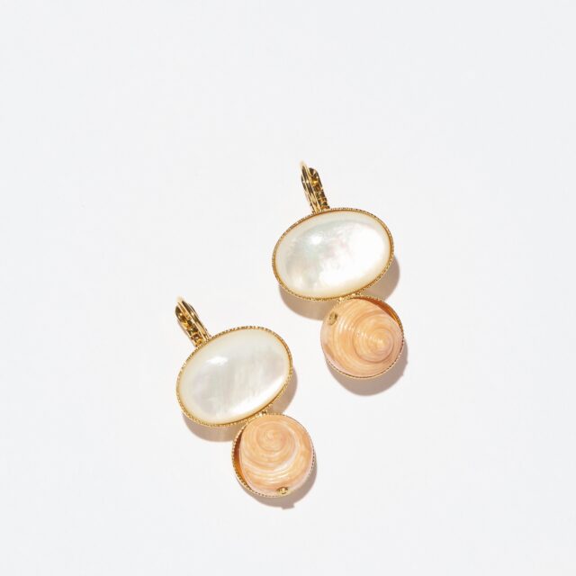 BOUCLES D'OREILLES DORMEUSES BLANC