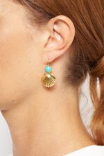 BOUCLES D'OREILLES DORMEUSES BLEU