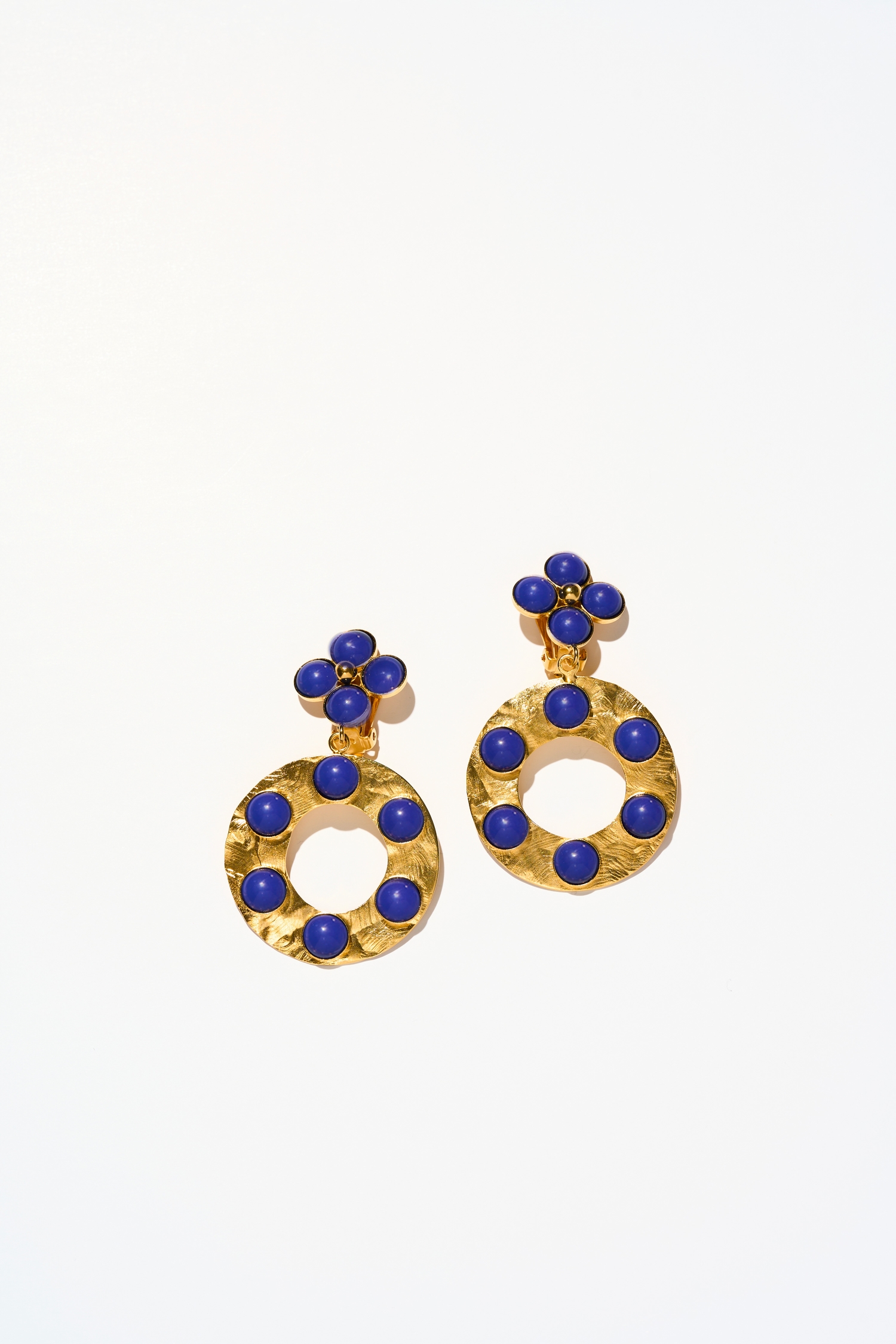 BOUCLES D’OREILLES CLIPS BLEU