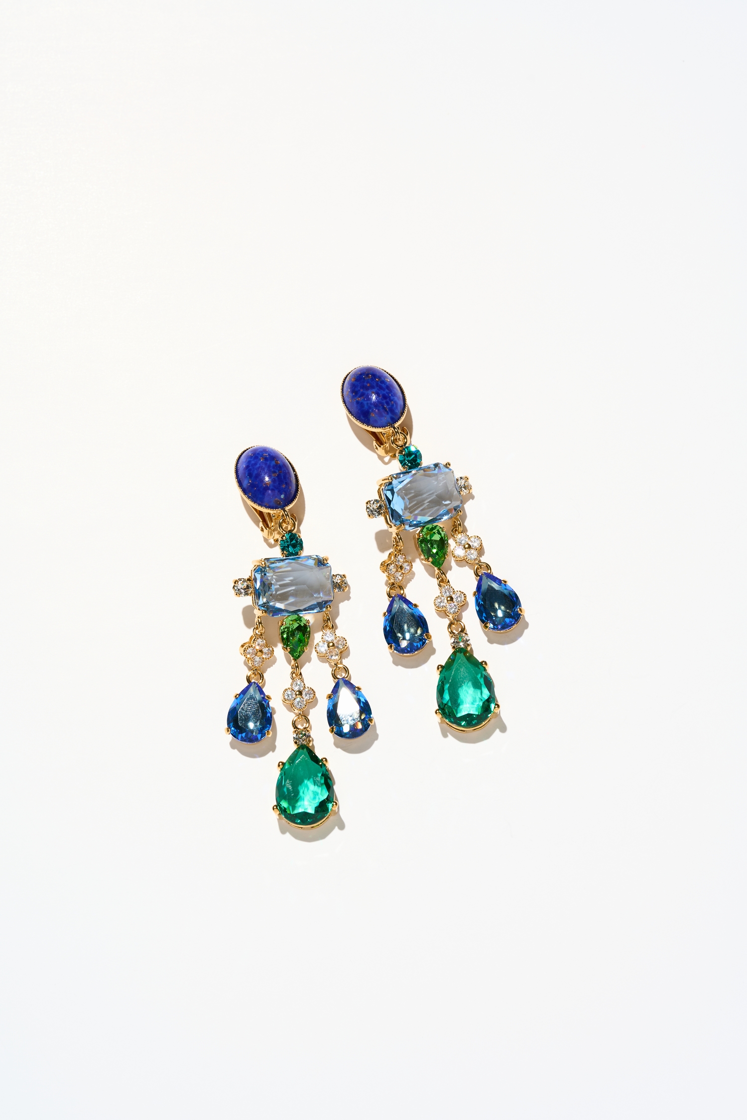 BOUCLES D’OREILLES CLIPS BLEU