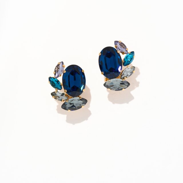 BOUCLES D’OREILLES CLIPS BLEU
