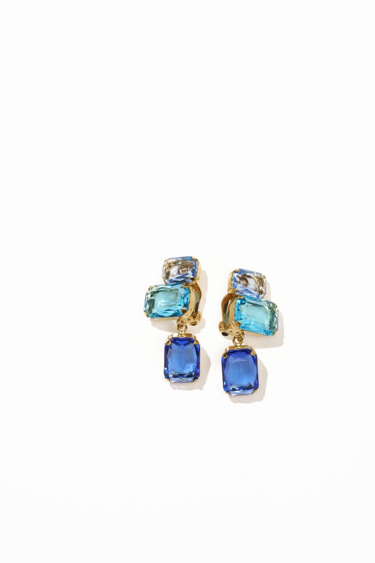 BOUCLES D’OREILLES CLIPS BLEU