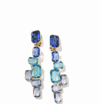 BOUCLES D’OREILLES CLIPS BLEU