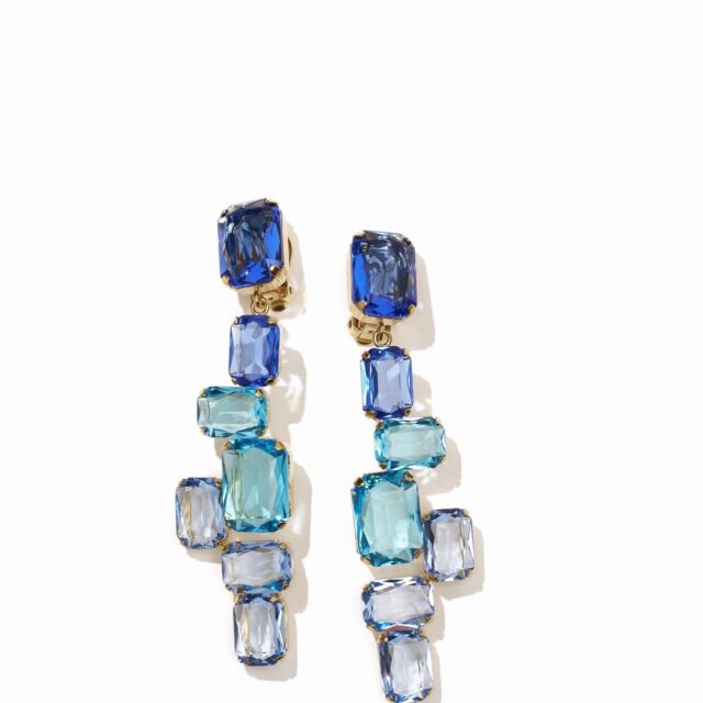 BOUCLES D’OREILLES CLIPS BLEU