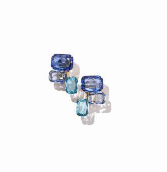 BOUCLES D’OREILLES CLIPS BLEU
