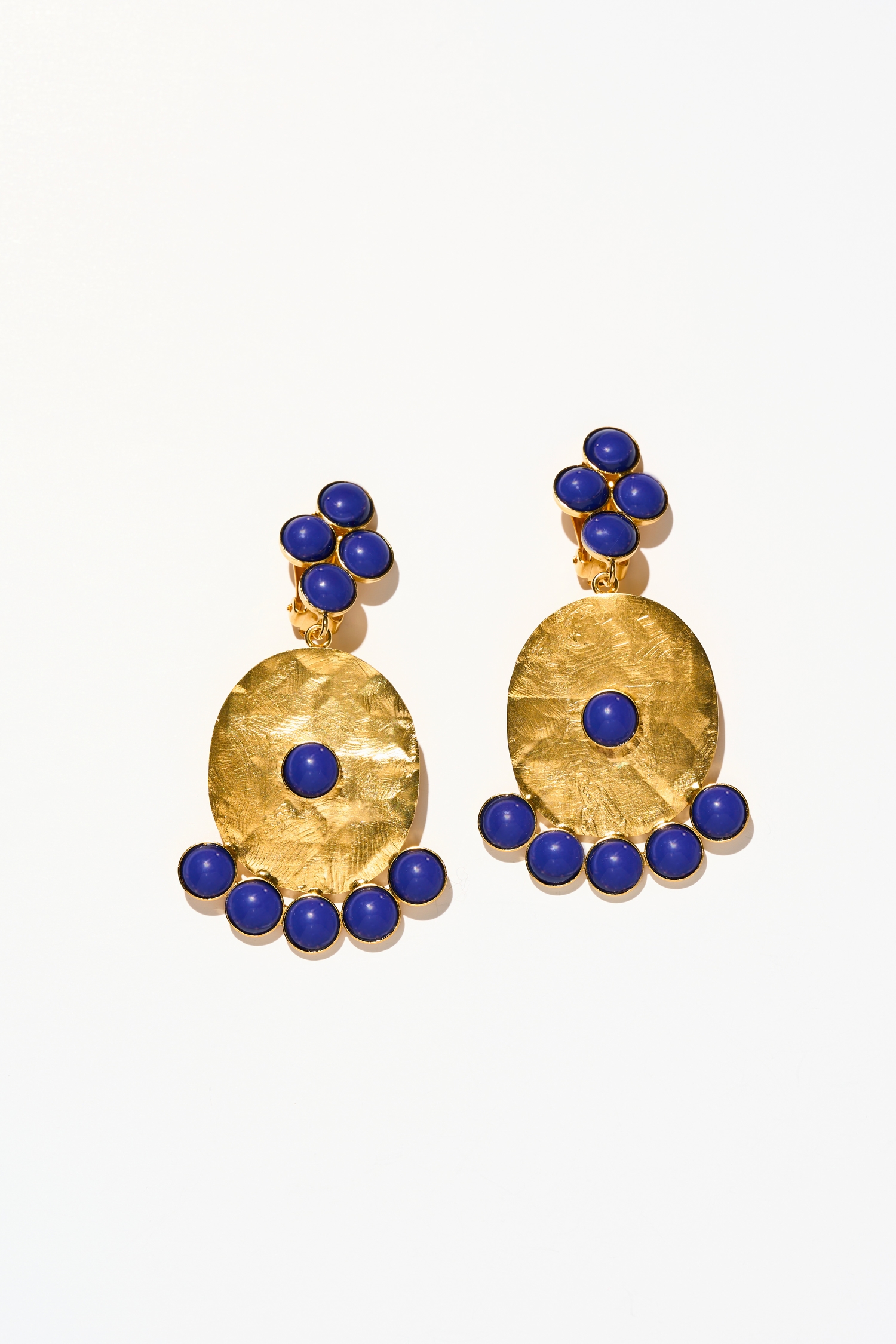 BOUCLES D’OREILLES CLIPS BLEU