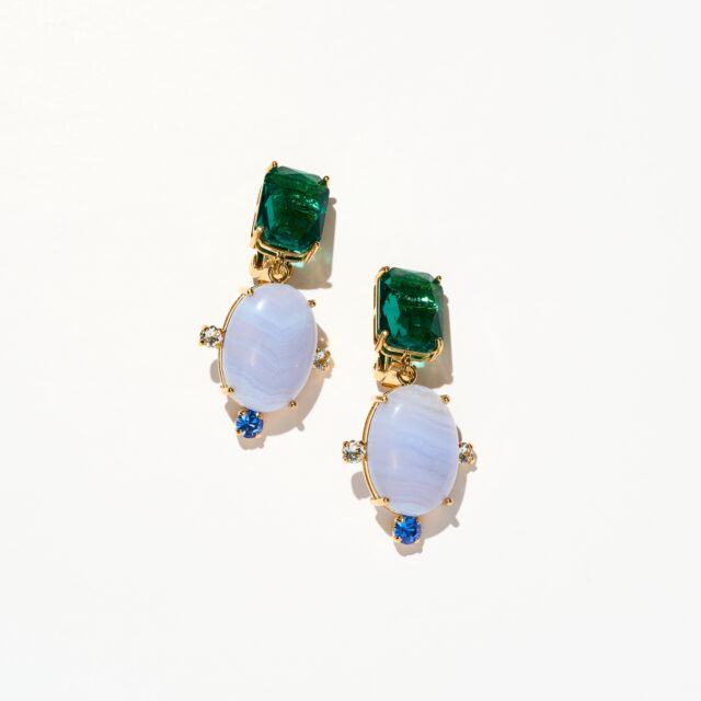 BOUCLES D’OREILLES CLIPS BLEU