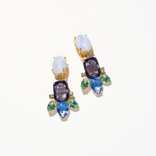BOUCLES D’OREILLES CLIPS BLEU