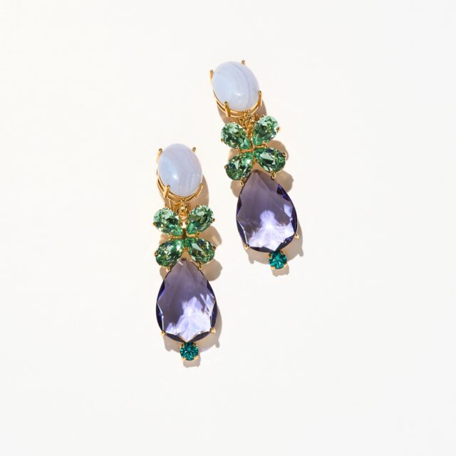 BOUCLES D’OREILLES CLIPS BLEU