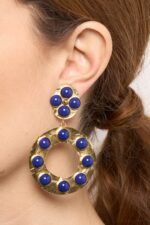 BOUCLES D’OREILLES CLIPS BLEU