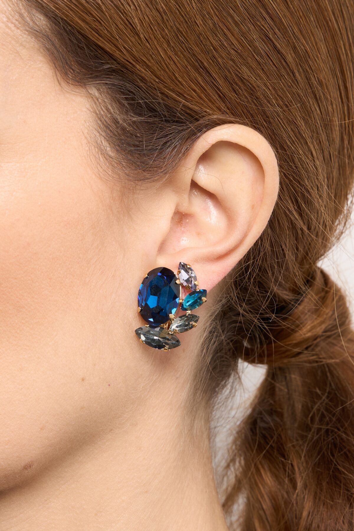 BOUCLES D’OREILLES CLIPS BLEU