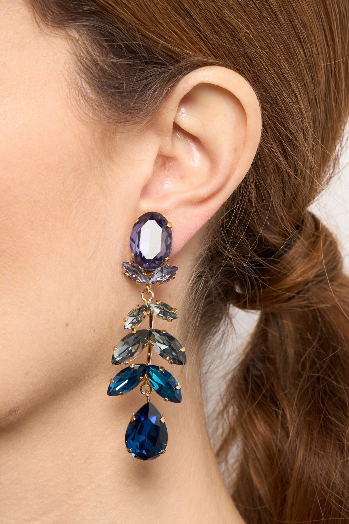 BOUCLES D’OREILLES CLIPS BLEU