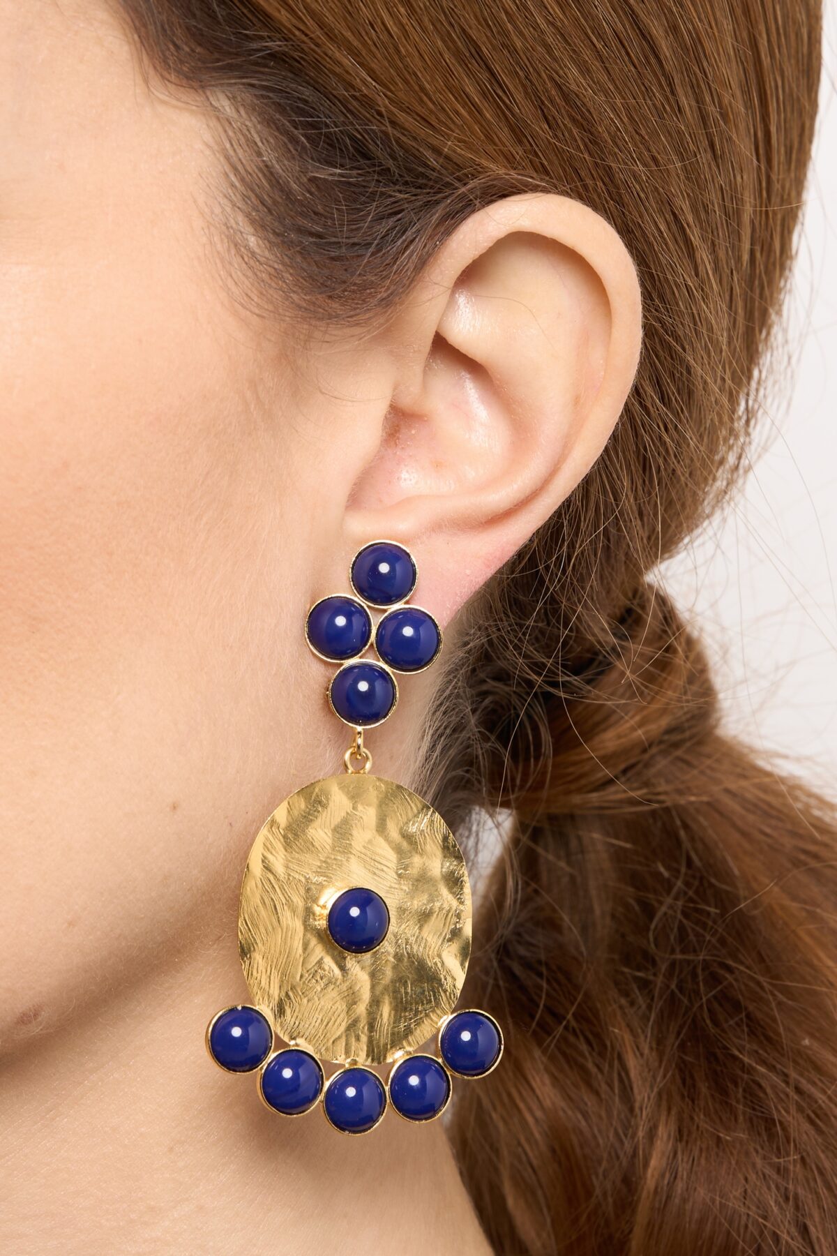 BOUCLES D’OREILLES CLIPS BLEU