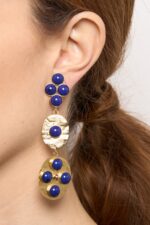 BOUCLES D’OREILLES CLIPS BLEU