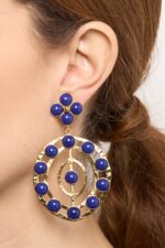 BOUCLES D’OREILLES CLIPS BLEU