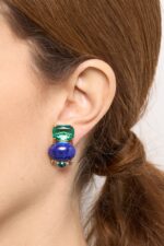 BOUCLES D’OREILLES CLIPS BLEU
