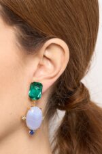 BOUCLES D’OREILLES CLIPS BLEU