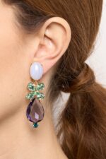 BOUCLES D’OREILLES CLIPS BLEU