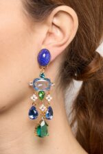BOUCLES D’OREILLES CLIPS BLEU