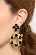 BOUCLES D’OREILLES CLIPS NOIR