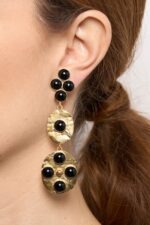 BOUCLES D’OREILLES CLIPS NOIR