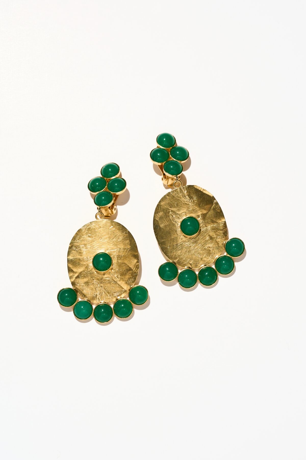 BOUCLES D’OREILLES CLIPS VERT