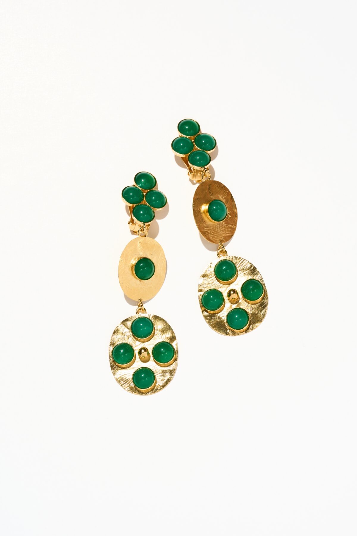 BOUCLES D’OREILLES CLIPS VERT