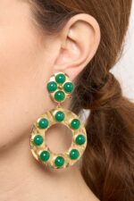 BOUCLES D’OREILLES CLIPS VERT