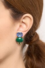 BOUCLES D’OREILLES CLIPS VERT