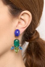 BOUCLES D’OREILLES CLIPS VERT