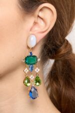 BOUCLES D’OREILLES CLIPS VERT