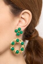 BOUCLES D’OREILLES CLIPS VERT