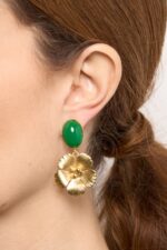 BOUCLES D’OREILLES CLIPS VERT