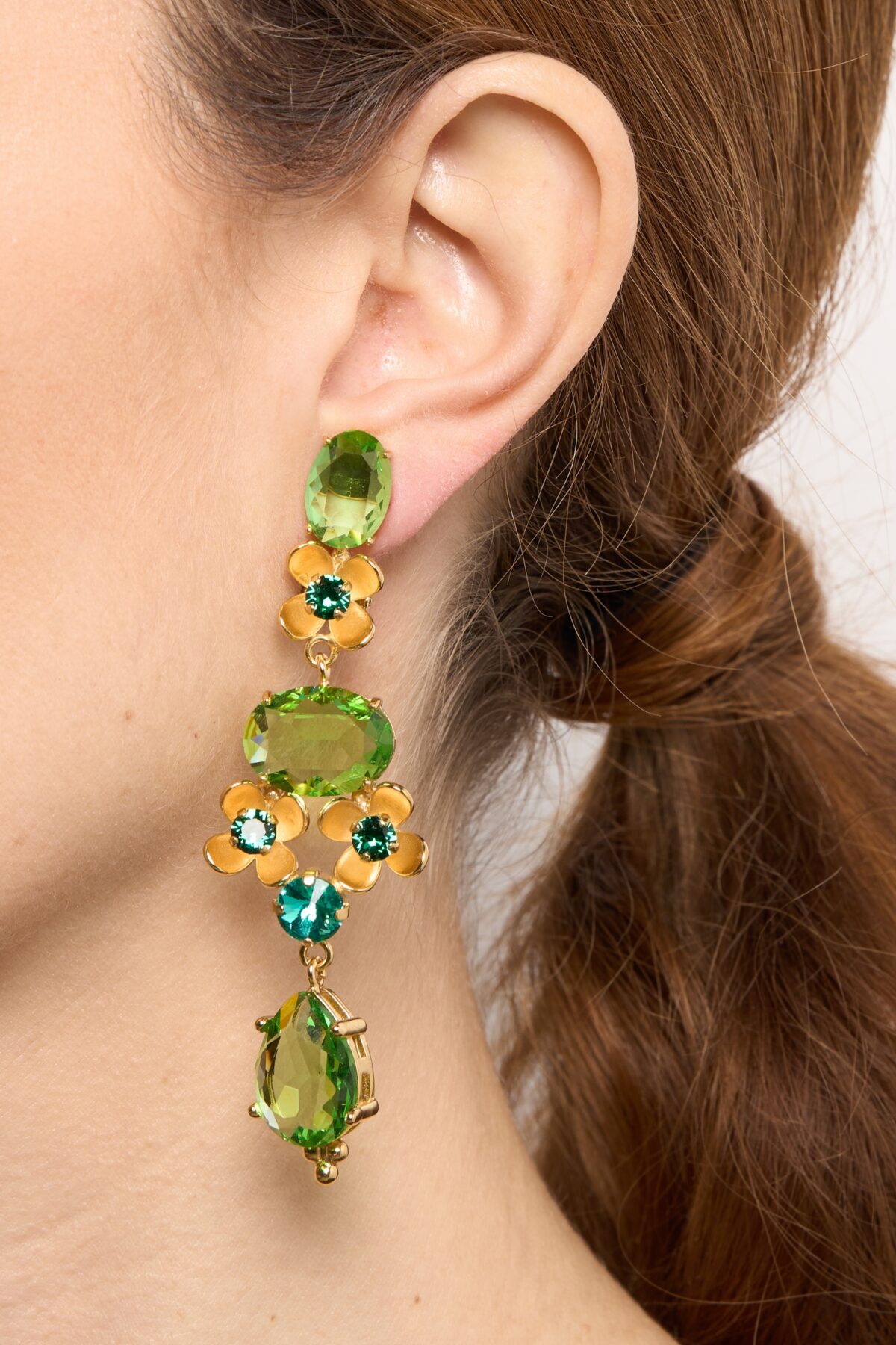 BOUCLES D’OREILLES CLIPS VERT