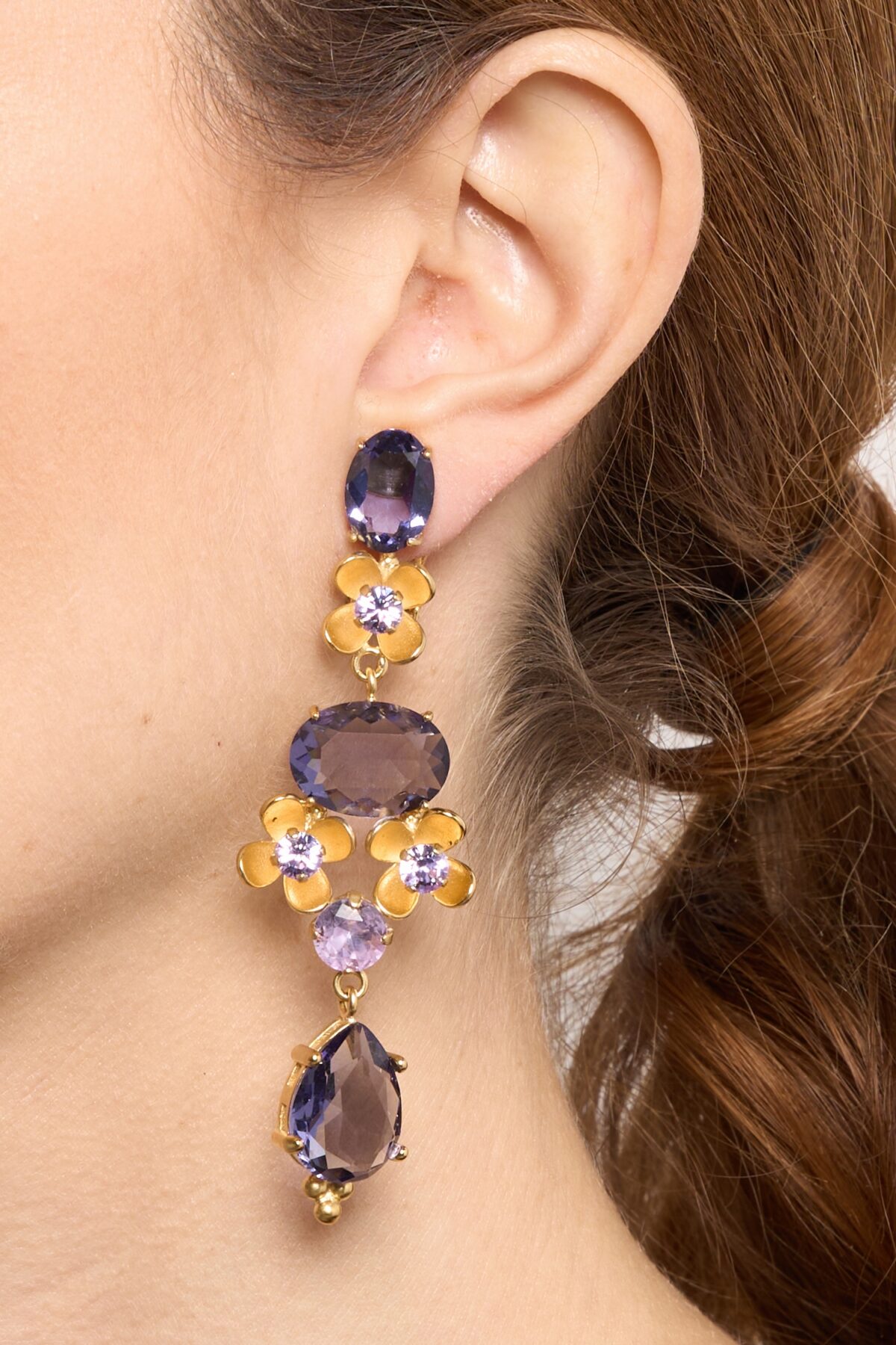 BOUCLES D’OREILLES CLIPS VIOLET