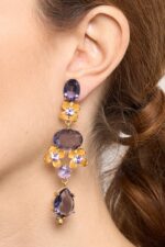 BOUCLES D’OREILLES CLIPS VIOLET