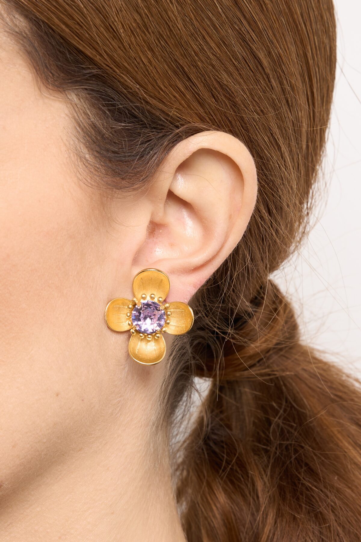 BOUCLES D’OREILLES CLIPS VIOLET