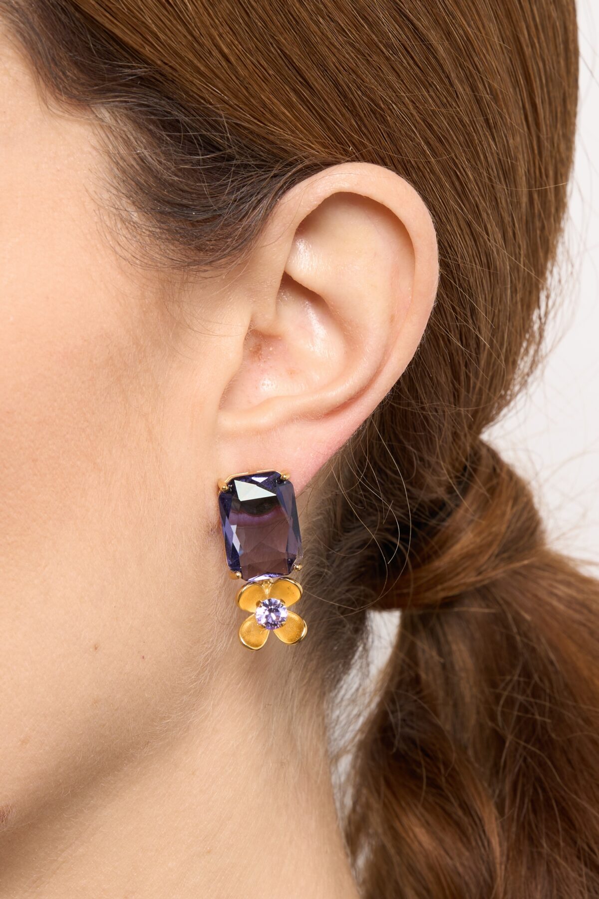 BOUCLES D’OREILLES CLIPS VIOLET