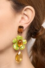BOUCLES D’OREILLES CLOUS VERT