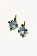 BOUCLES D’OREILLES DORMEUSES BLEU