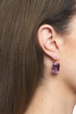 BOUCLES D’OREILLES DORMEUSES NOIR