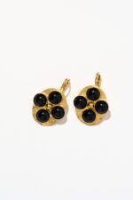 BOUCLES D’OREILLES DORMEUSES NOIR